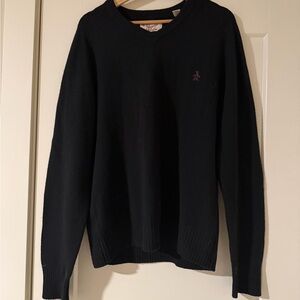 100% Lambwool Penguin Black Crewneck Sweater